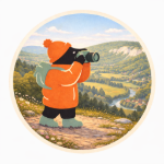 Mole top photographer on a hilltop