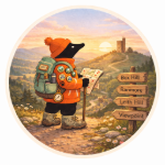 Mole on leisurely walk