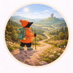 Mole on leisurely walk